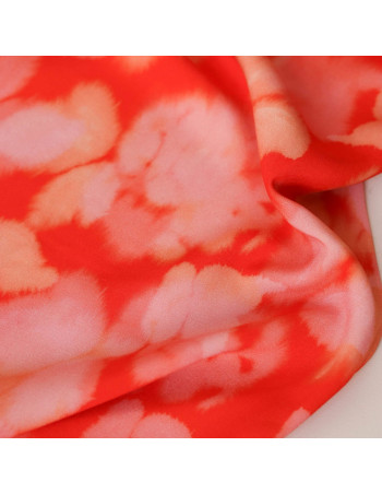 cranberry popeline de viscose ecovero sumi lise tailor orange sanguine