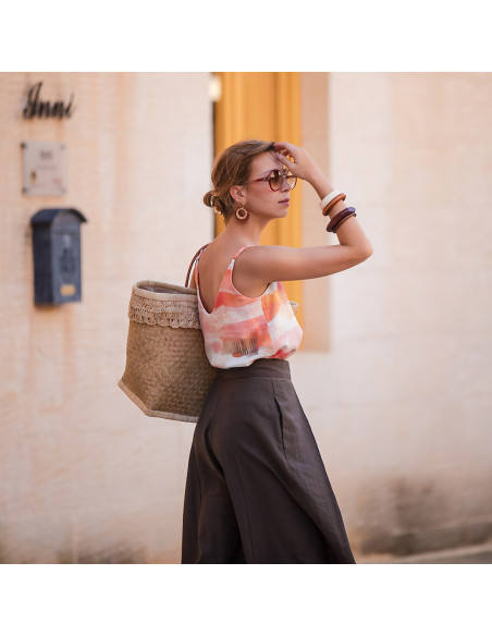 Cranberry, toile legere lin viscose ember horizon see you at six