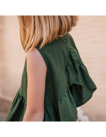 Cranberry, toile legere lin viscose Greener pastures paturages plus verts see you at six