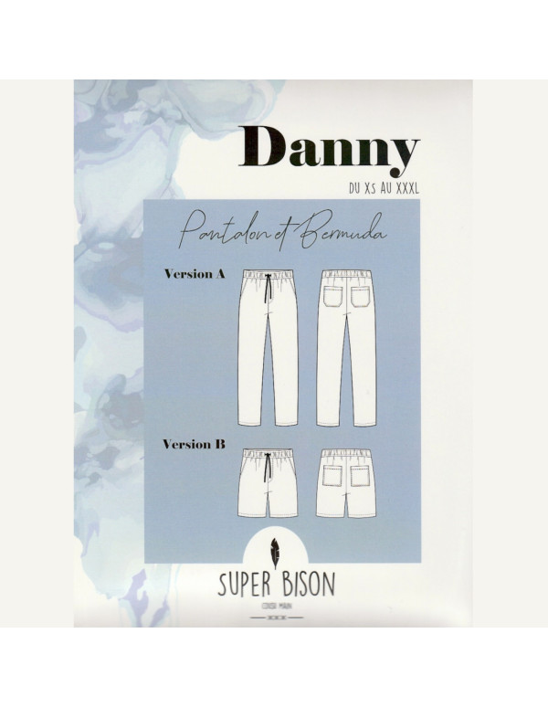 Cranberry patron couture homme pantalon et bermuda short danny du XS au XXXL Super bison