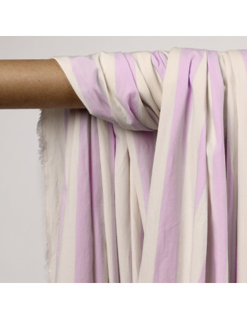 Cranberry tissu de coton stripes jelly purple atelier brunette rayures mauve