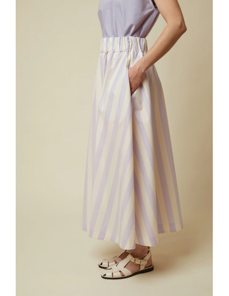 Cranberry tissu de coton stripes jelly purple atelier brunette rayures mauve