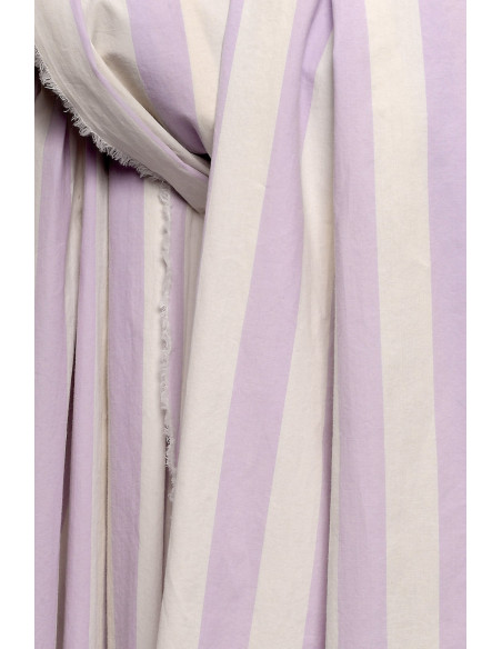 Cranberry tissu de coton stripes jelly purple atelier brunette rayures mauve