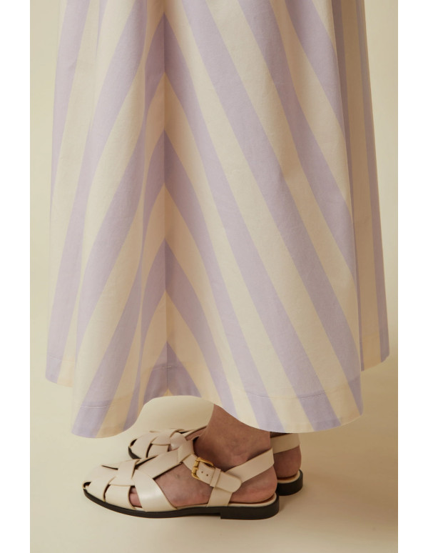 Cranberry tissu de coton stripes jelly purple atelier brunette rayures mauve