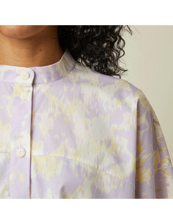 Cranberry tissu de coton mika atelier brunette mauve jaune