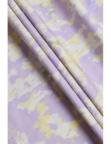 Cranberry tissu de coton mika atelier brunette mauve jaune