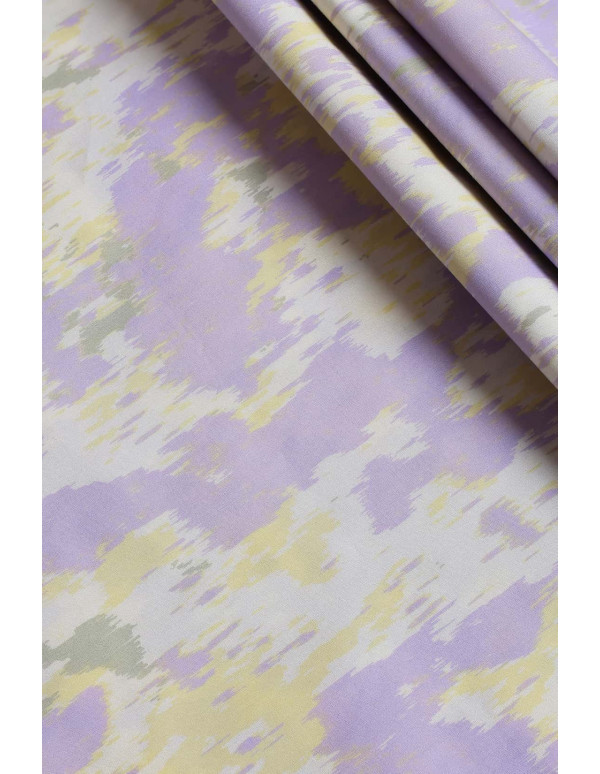 Cranberry tissu de coton mika atelier brunette mauve jaune
