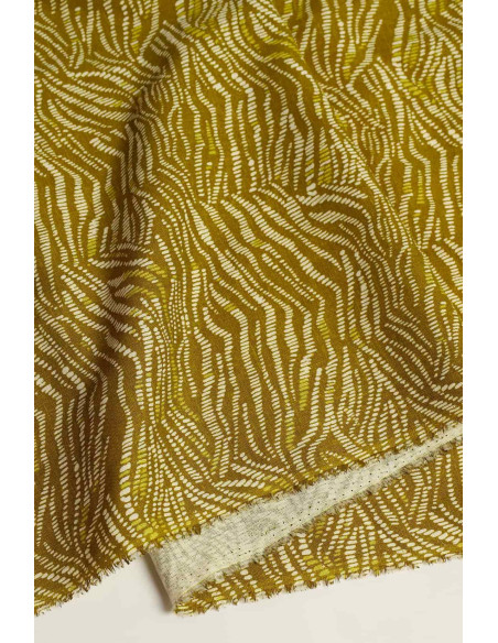 Cranberry, toile legere tissu lin viscose livaeco sya vert dreamy twilight atelier brunette