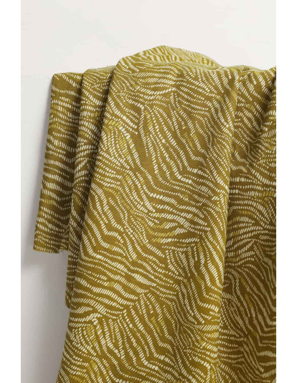 Cranberry, toile legere tissu lin viscose livaeco sya vert dreamy twilight atelier brunette