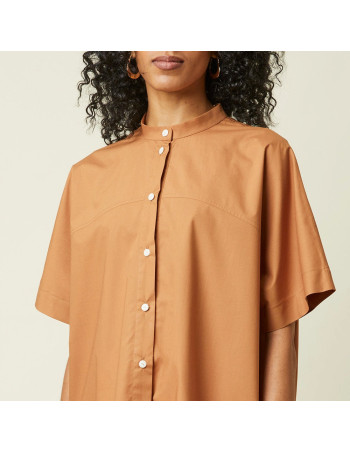 cranberry popeline de coton pecan pie atelier brunette marron camel 2