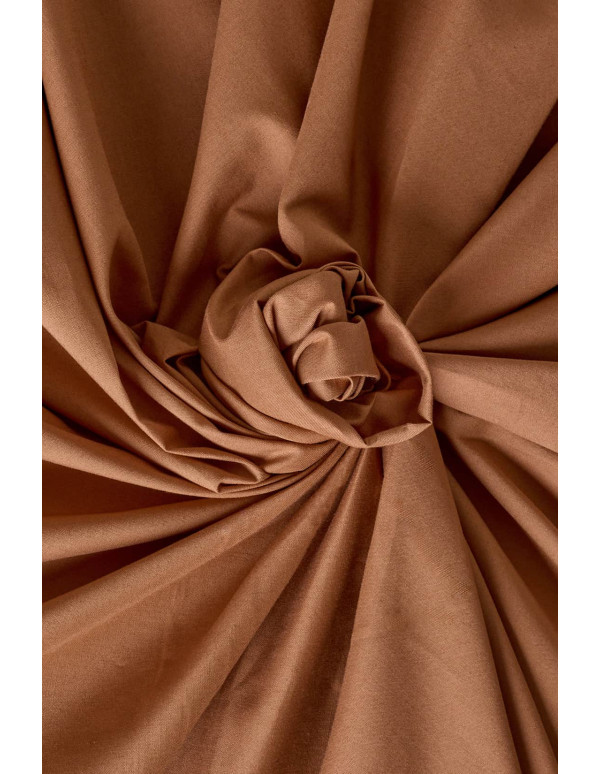 cranberry popeline de coton pecan pie atelier brunette marron camel