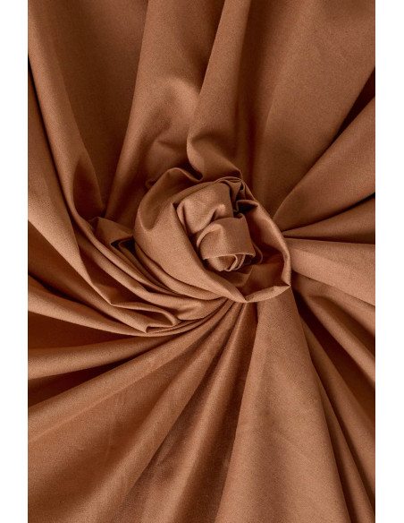 cranberry popeline de coton pecan pie atelier brunette marron camel