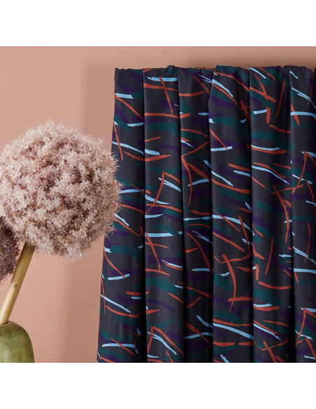 cranberry twill de viscose fuji night fond bleu nuit atelier brunette