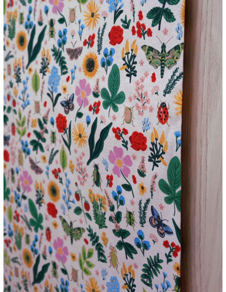 Cranberry, tissu patchwork popeline coton curio pink gold metallic rifle paper cotton steel insectes cabinet curiosites