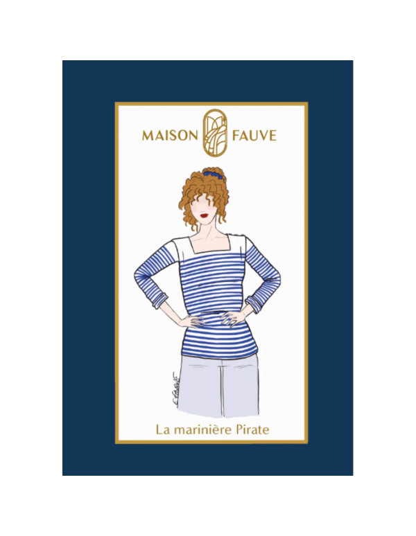 Cranberry patron pochette femme mariniere pirate du 34 au 52 maison fauve