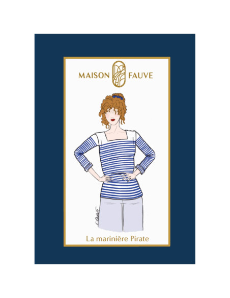 Cranberry patron pochette femme mariniere pirate du 34 au 52 maison fauve