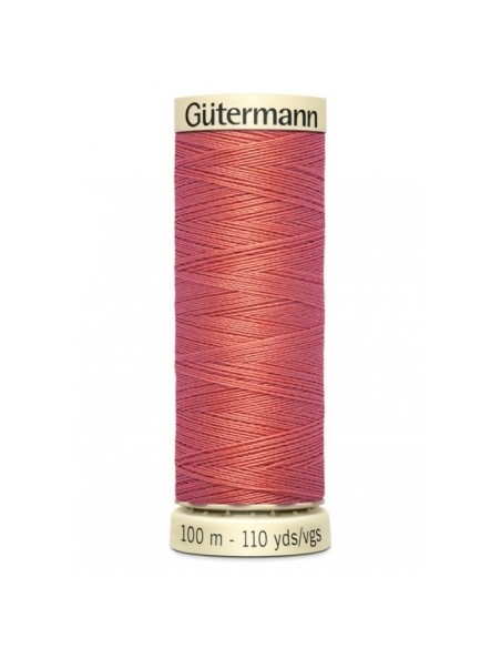 Cranberry Fil Gütermann 100m 100% Polyester Rose orangé goyave 377
