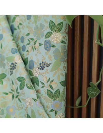 Cranberry tissu patchwork popeline coton orchard colette mint vert menthe cotton steel rifle paper metallic fabric RP1202-MI2M