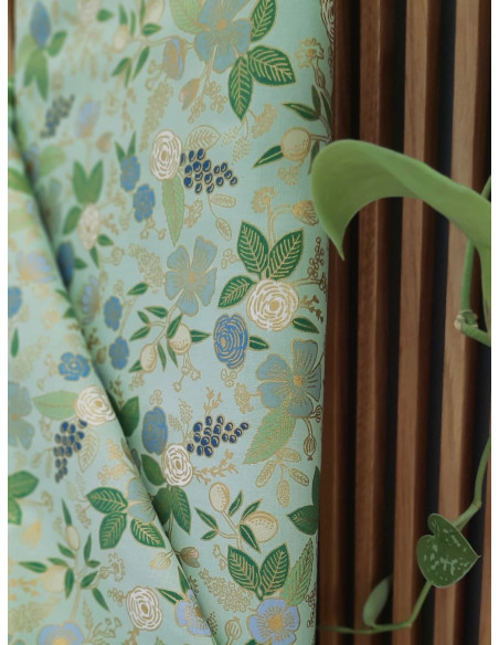 Cranberry tissu patchwork popeline coton orchard colette mint vert menthe cotton steel rifle paper metallic fabric RP1202-MI2M