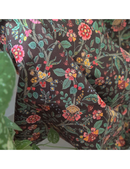 Cranberry tissu patchwork popeline coton gracie cocoa fabric cotton steel rifle paper RP1700-CO2