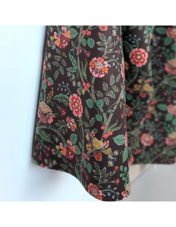 Cranberry tissu patchwork popeline coton gracie cocoa fabric cotton steel rifle paper RP1700-CO2