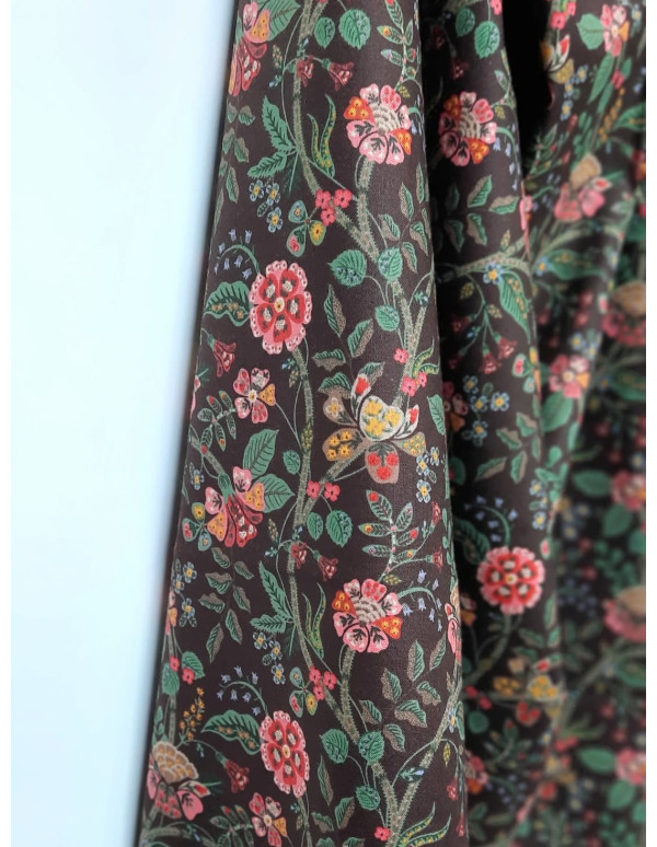 Cranberry tissu patchwork popeline coton gracie cocoa fabric cotton steel rifle paper RP1700-CO2