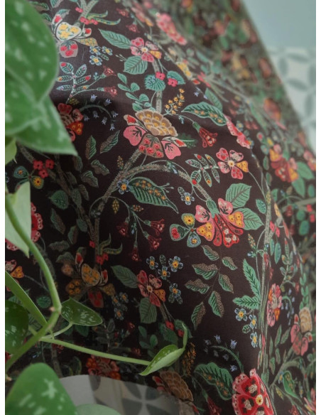 Cranberry tissu patchwork popeline coton gracie cocoa fabric cotton steel rifle paper RP1700-CO2