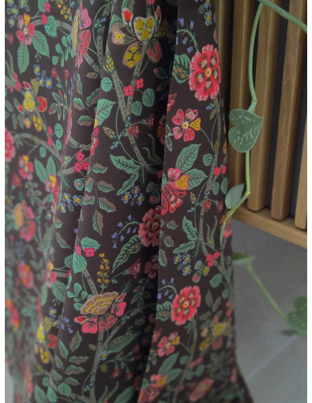 Cranberry tissu patchwork popeline coton gracie cocoa fabric cotton steel rifle paper RP1700-CO2