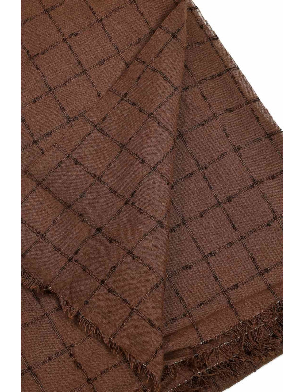 Cranberry, Tissu Coton Indien Tissé Havana Brown Atelier Brunette