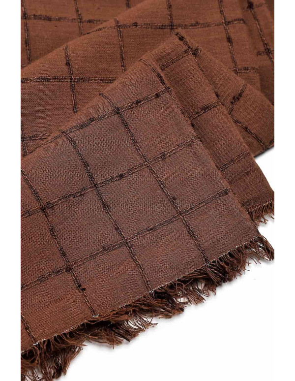 Cranberry, Tissu Coton Indien Tissé Havana Brown Atelier Brunette