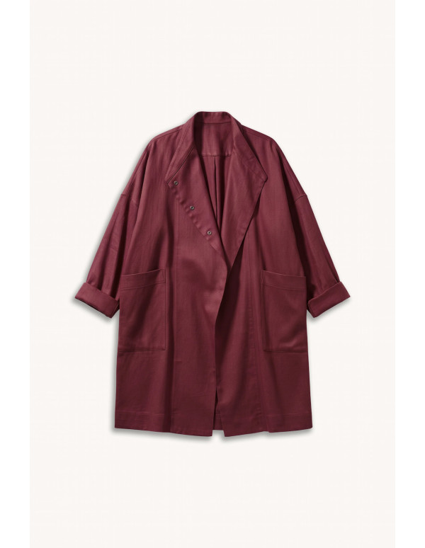 Cranberry twill lin viscose livaeco velvet syrah atelier brunette linen twill lie de vin