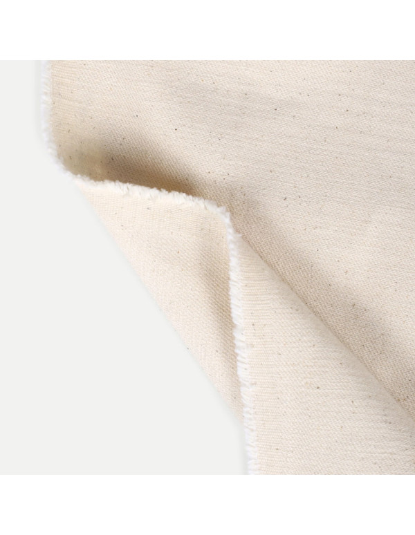 Cranberry tissu serge denim jean lourd blanc casse coton atelier brunette