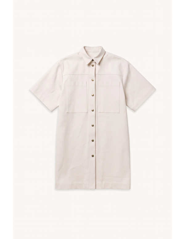 Cranberry tissu serge denim jean lourd blanc casse coton atelier brunette