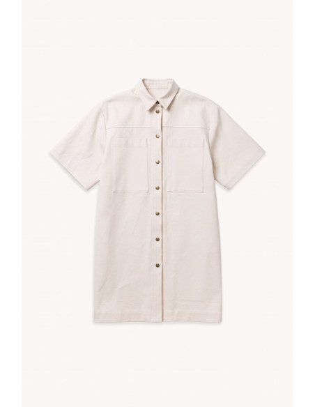 Cranberry tissu serge denim jean lourd blanc casse coton atelier brunette