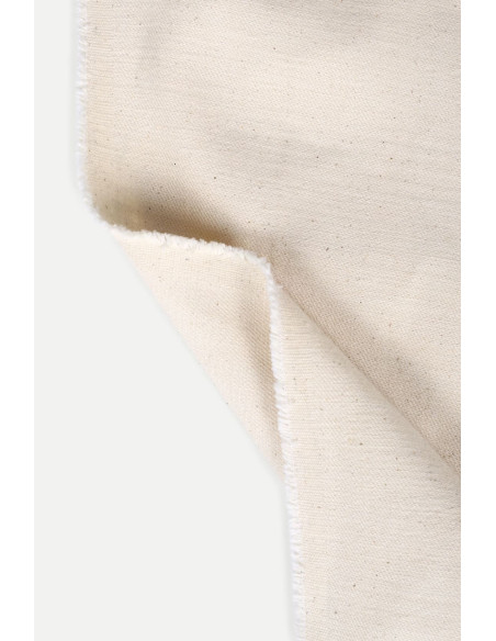 Cranberry tissu serge denim jean lourd blanc casse coton atelier brunette