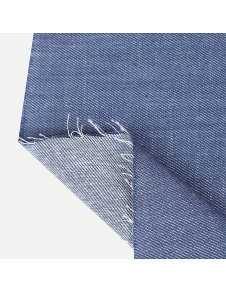 Cranberry serge de coton soft denim souple bleu atelier brunette