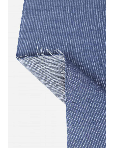 Cranberry serge de coton soft denim souple bleu atelier brunette