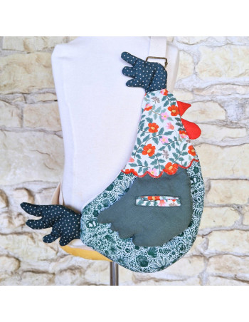 Cranberry, Patron pochette sac banane poule bandoulière poupoule bag, Les enchantees 2