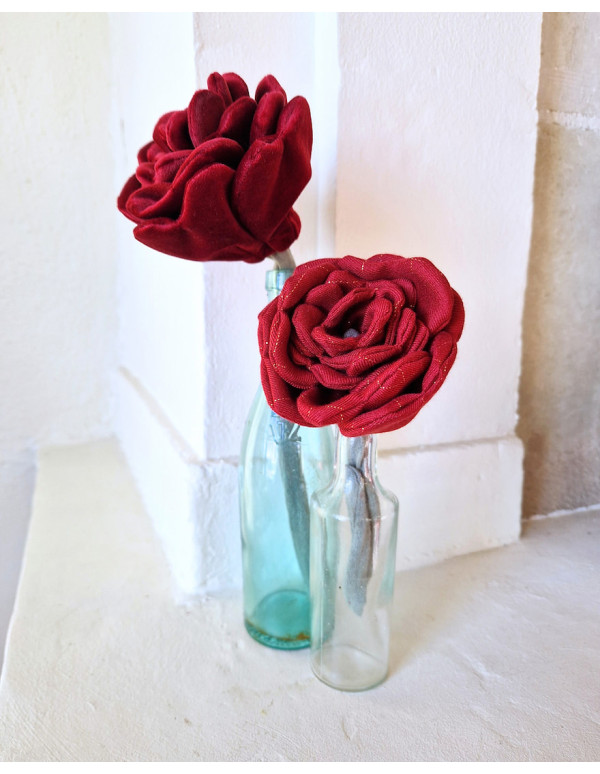 Cranberry, Patron pochette fleur Rose Les enchantees