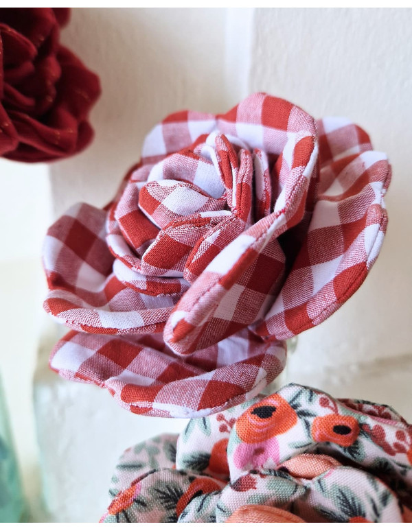 Cranberry, Patron pochette fleur Rose Les enchantees