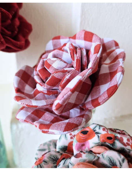 Cranberry, Patron pochette fleur Rose Les enchantees