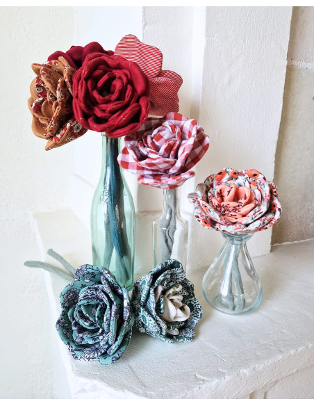 Cranberry, Patron pochette fleur Rose Les enchantees
