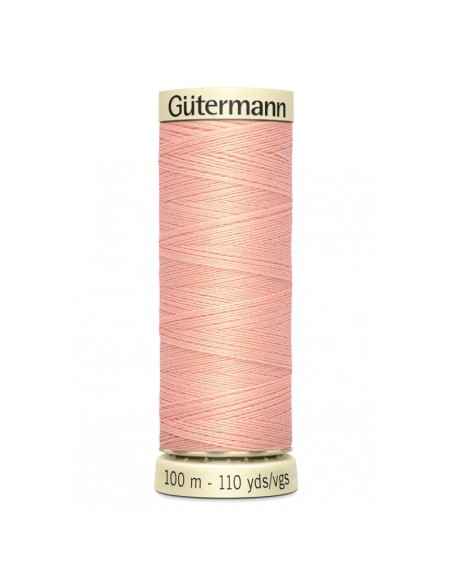 Cranberry Fil Gütermann 100m 100% Polyester Rose saumon pâle 165