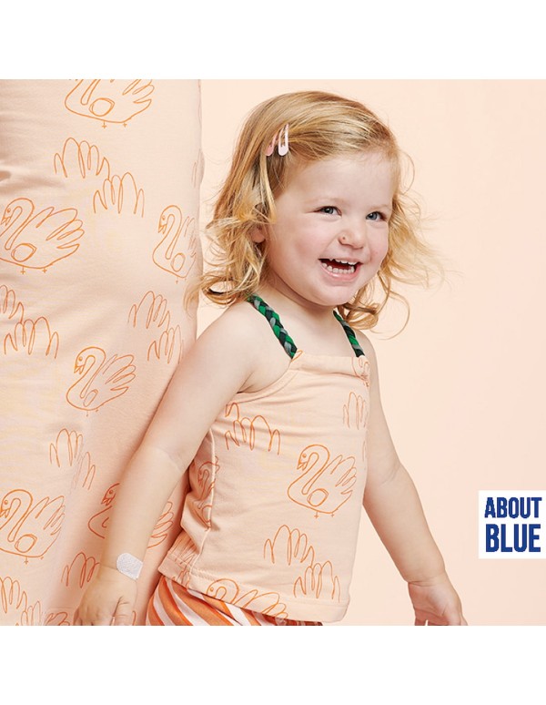 French Terry de coton Cranberry, Let me be a Swan