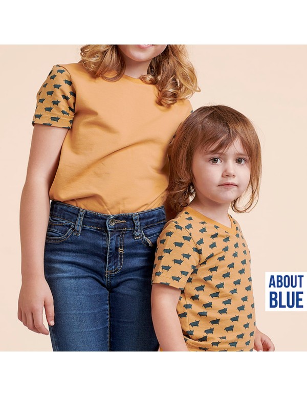 French Terry de coton Cranberry, Bull, marron pâle