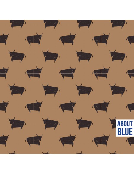 French Terry de coton Cranberry, Bull, marron pâle