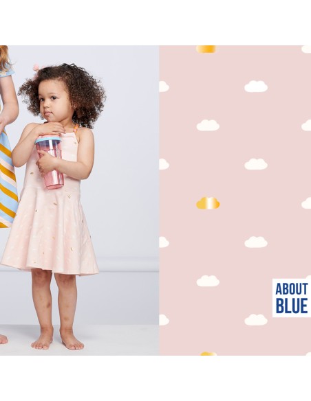 French Terry de coton Cranberry, Nighty Night