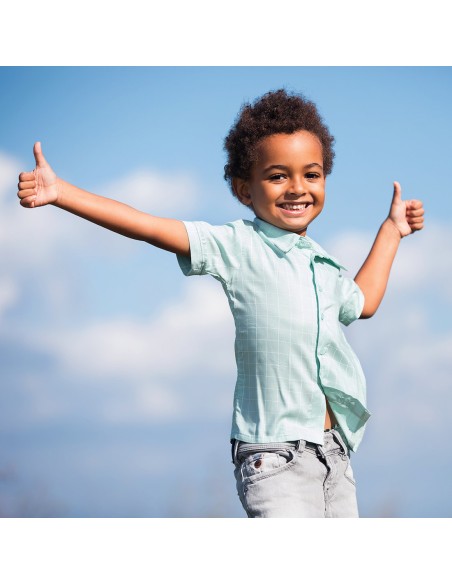 Toile de viscose Cranberry, Thin grid vert d'eau, See you at six