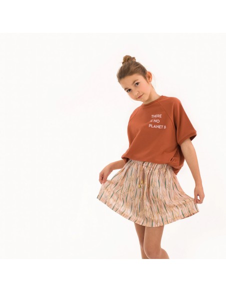 Toile de viscose Cranberry, Willow leaves, See you at six