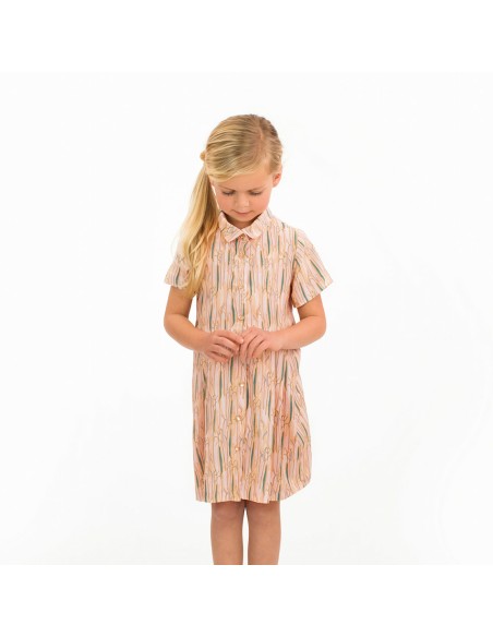 Toile de viscose Cranberry, Willow leaves, See you at six